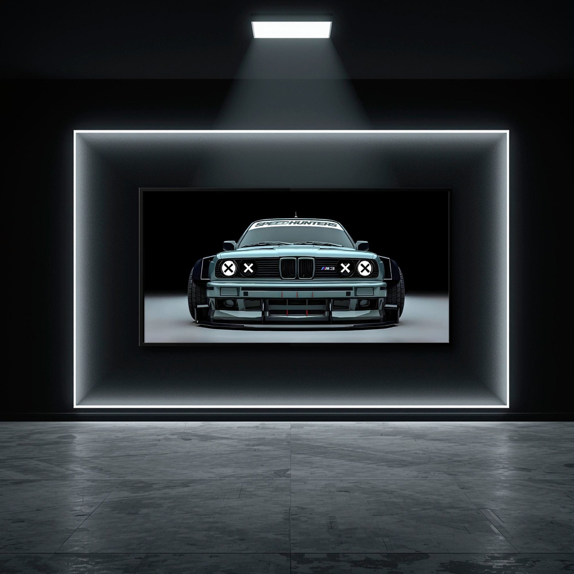 BMW M3 Canvas Print– Vintage Car Wall Art-BMW Wall Decor Cars