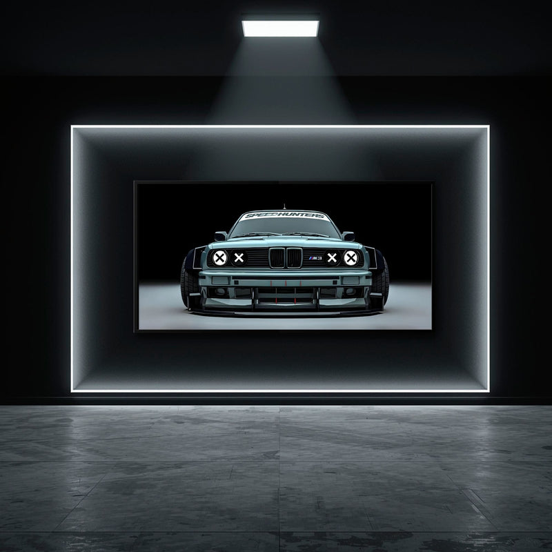 BMW M3 Canvas Print– Vintage Car Wall Art-BMW Wall Decor Cars