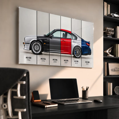 BMW M3 Evolution Poster & Canvas Wall Art | Caveson Cars