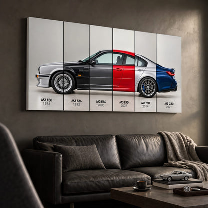 BMW M3 Evolution Poster & Canvas Wall Art | Caveson Cars