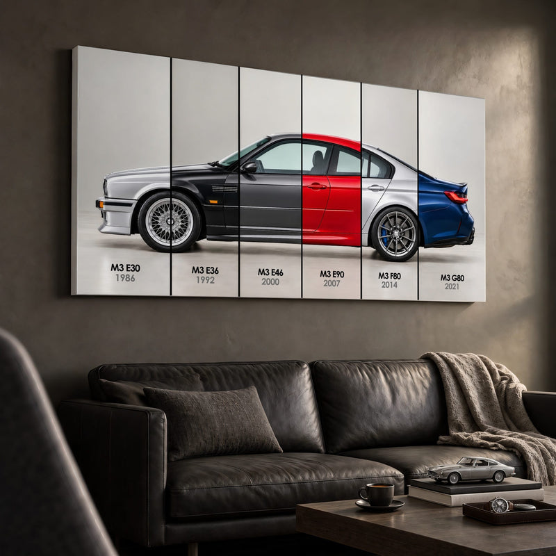 BMW M3 Evolution Poster & Canvas Wall Art | Caveson Cars