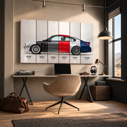 BMW M3 Evolution Poster & Canvas Wall Art | Caveson Cars