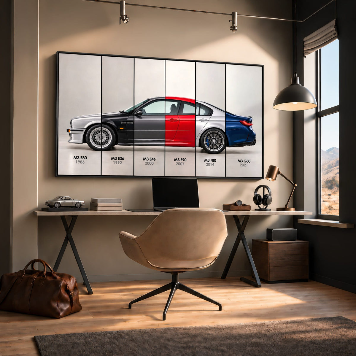 BMW M3 Evolution Poster & Canvas Wall Art | Caveson Cars