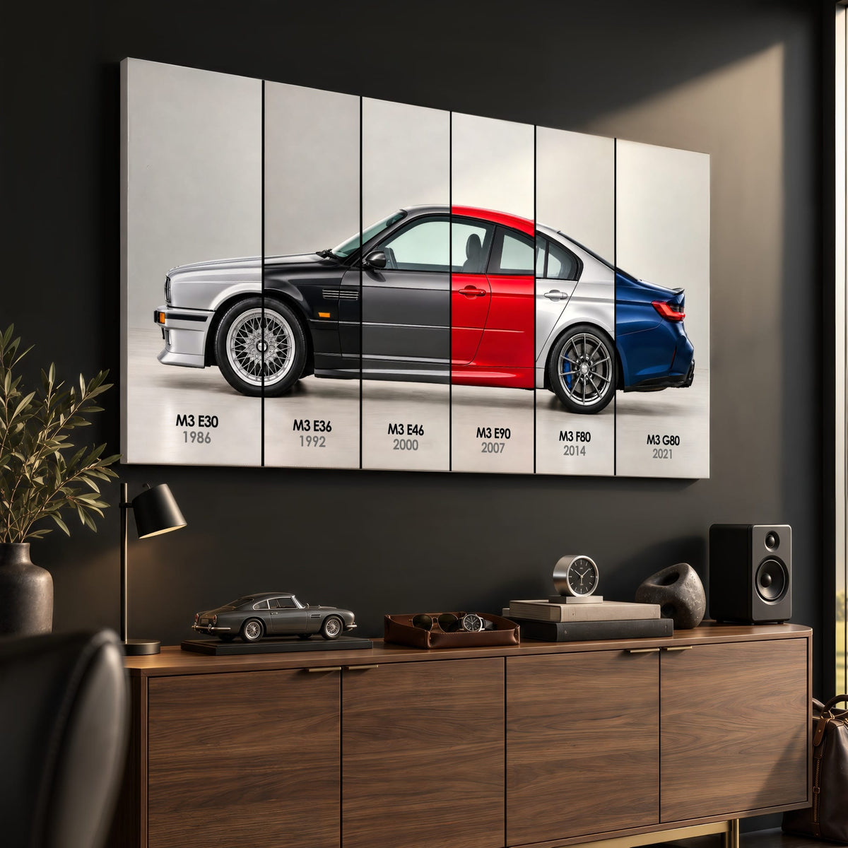 BMW M3 Evolution Poster & Canvas Wall Art | Caveson Cars