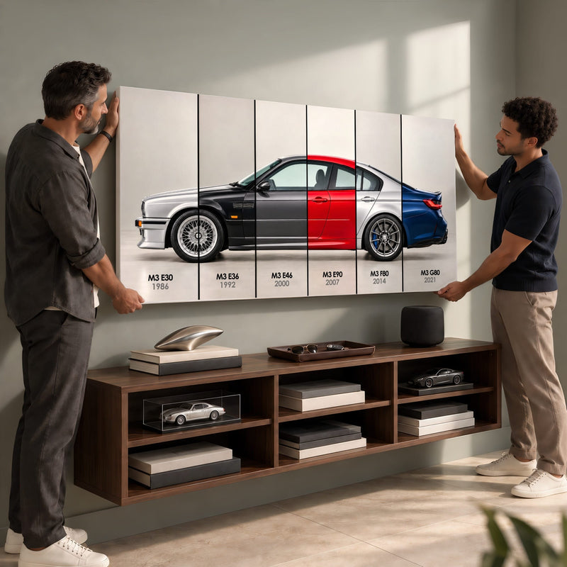 BMW M3 Evolution Poster & Canvas Wall Art | Caveson Cars