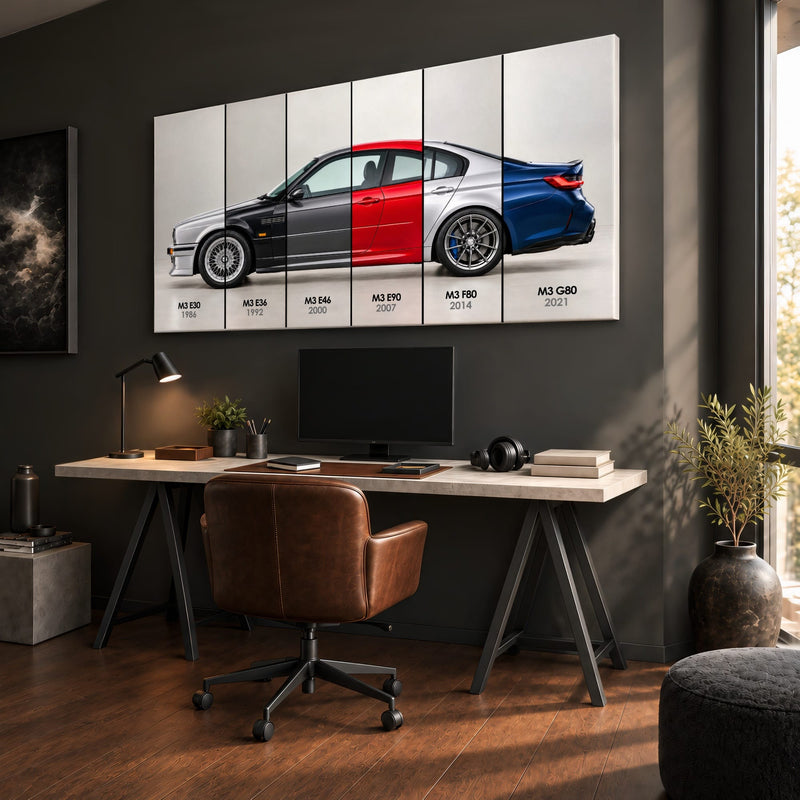 BMW M3 Evolution Poster & Canvas Wall Art | Caveson Cars