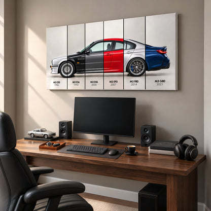 BMW M3 Evolution Poster & Canvas Wall Art | Caveson Cars