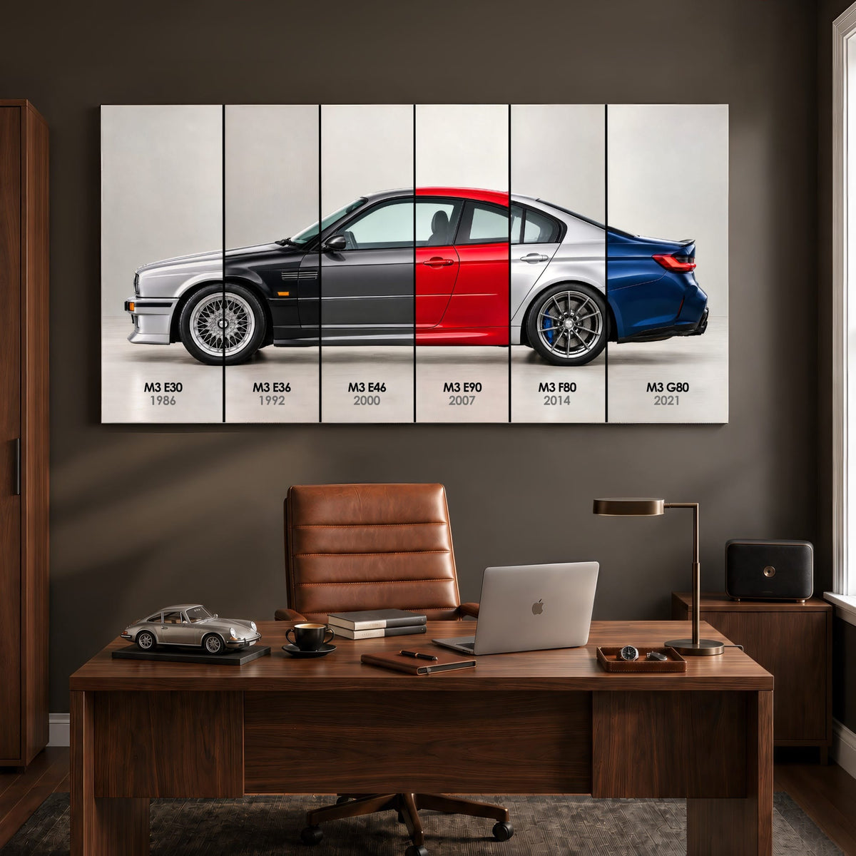 BMW M3 Evolution Poster & Canvas Wall Art | Caveson Canvas / 12х24 / Gallery Wrap Cars