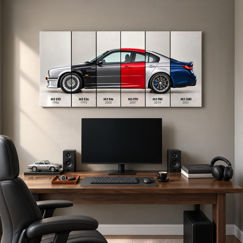 BMW M3 Evolution Poster & Canvas Wall Art | Caveson Cars