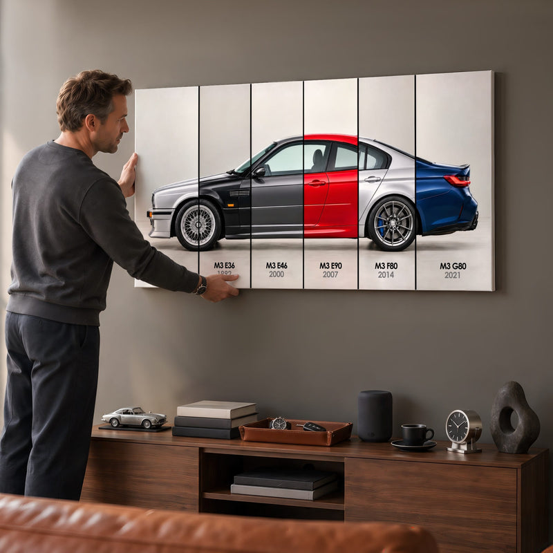 BMW M3 Evolution Poster & Canvas Wall Art | Caveson Cars