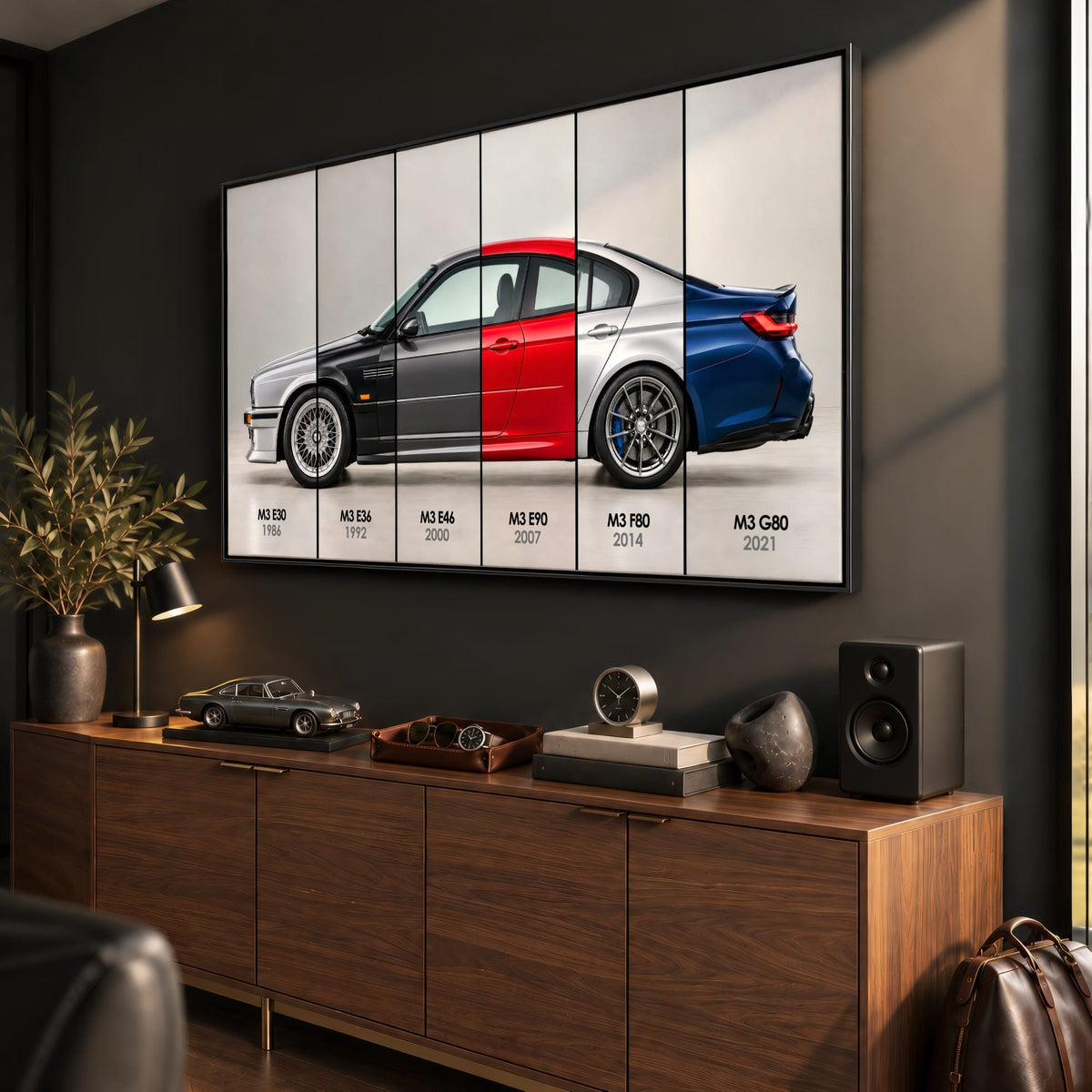 BMW M3 Evolution Poster & Canvas Wall Art | Caveson Cars