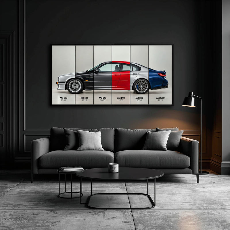 BMW M3 Evolution Poster & Canvas Wall Art | Caveson Cars