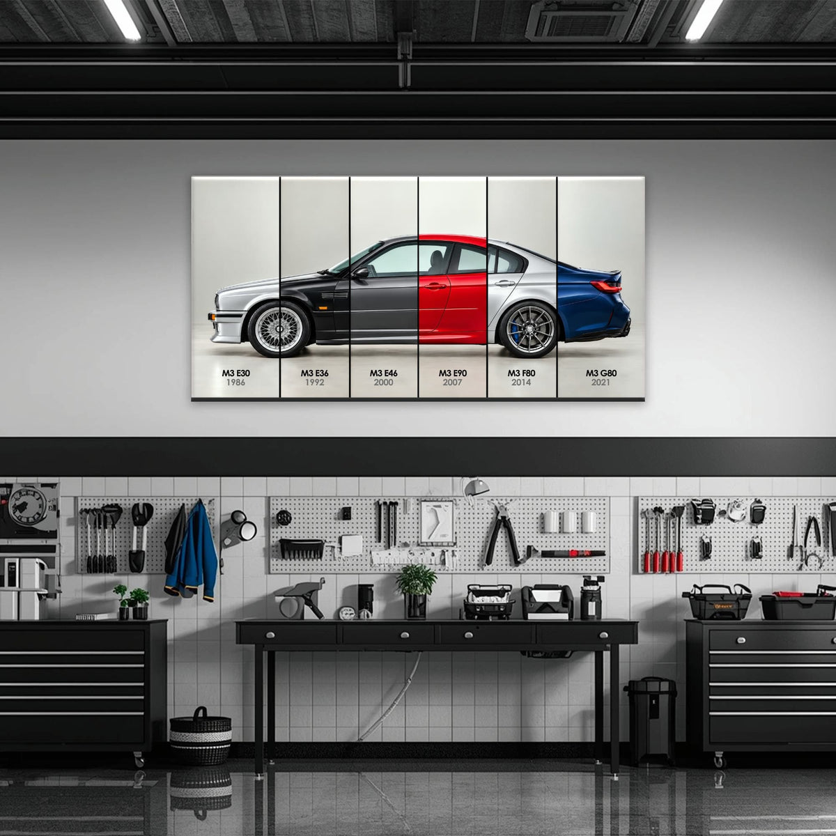 BMW M3 Evolution Poster & Canvas Wall Art | Caveson Cars