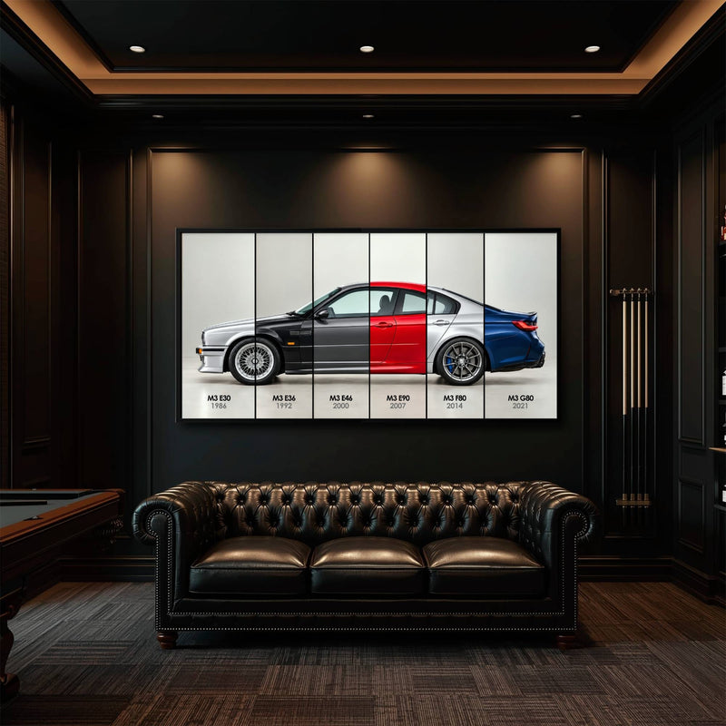 BMW M3 Evolution Poster & Canvas Wall Art | Caveson Cars