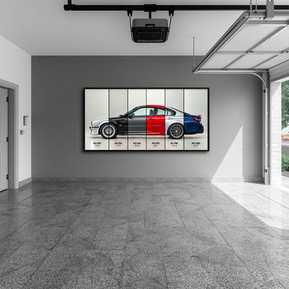 BMW M3 Evolution Poster & Canvas Wall Art | Caveson Cars