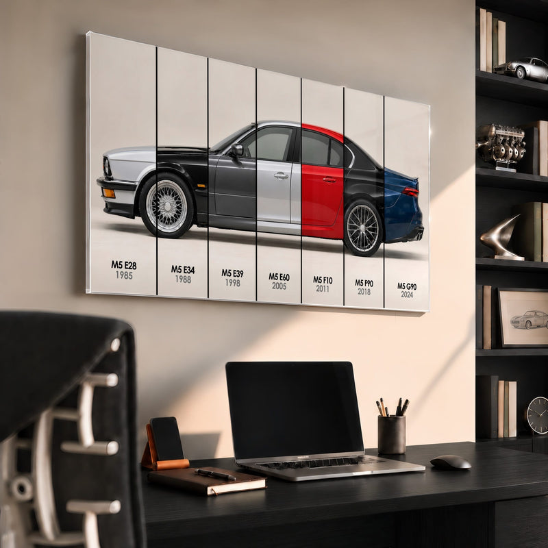 BMW M5 Evolution Poster & Canvas Wall Art | Caveson Cars