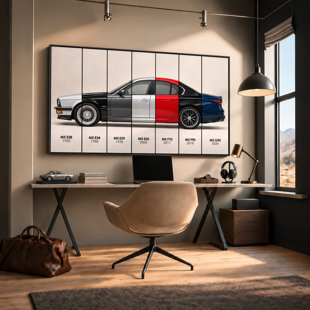 BMW M5 Evolution Poster & Canvas Wall Art | Caveson Cars