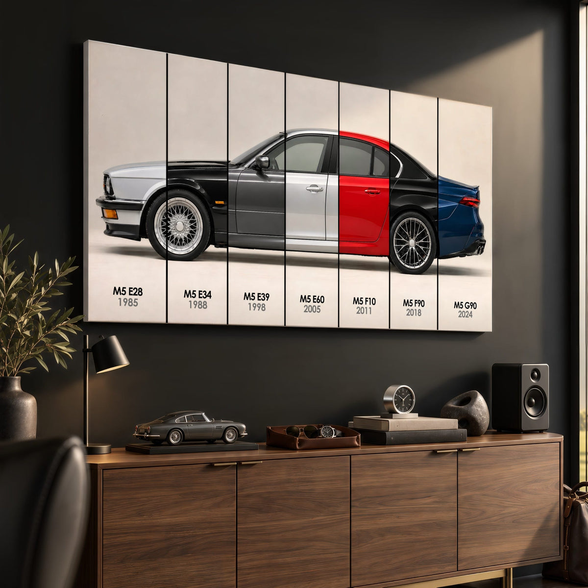 BMW M5 Evolution Poster & Canvas Wall Art | Caveson Cars