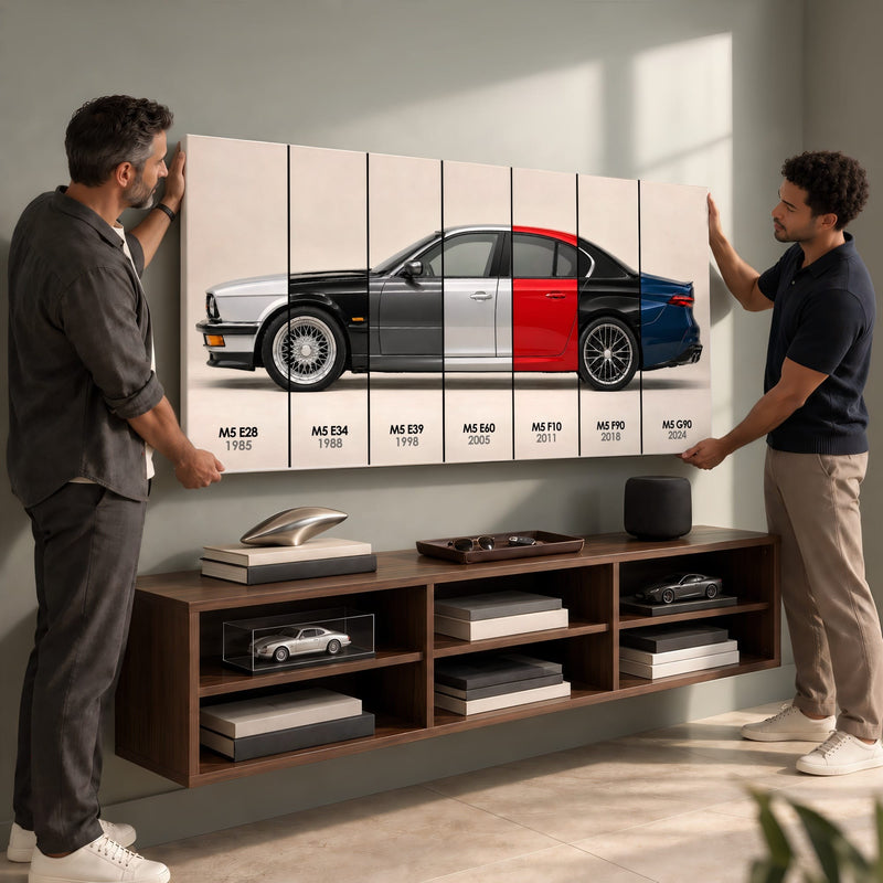 BMW M5 Evolution Poster & Canvas Wall Art | Caveson Cars