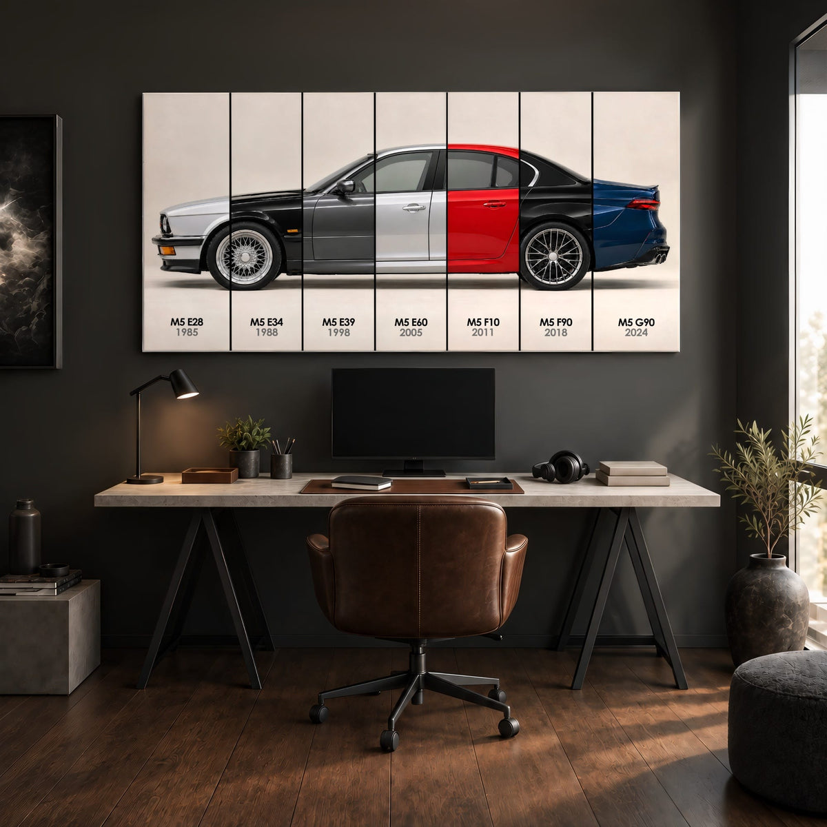 BMW M5 Evolution Poster & Canvas Wall Art | Caveson Cars
