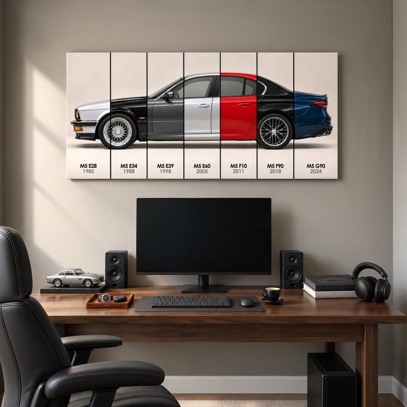 BMW M5 Evolution Poster & Canvas Wall Art | Caveson Cars