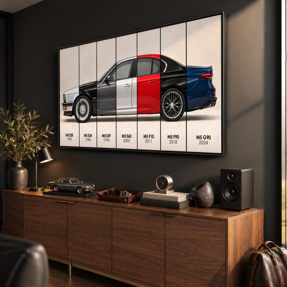 BMW M5 Evolution Poster & Canvas Wall Art | Caveson Cars