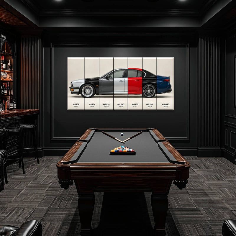 BMW M5 Evolution Poster & Canvas Wall Art | Caveson Cars