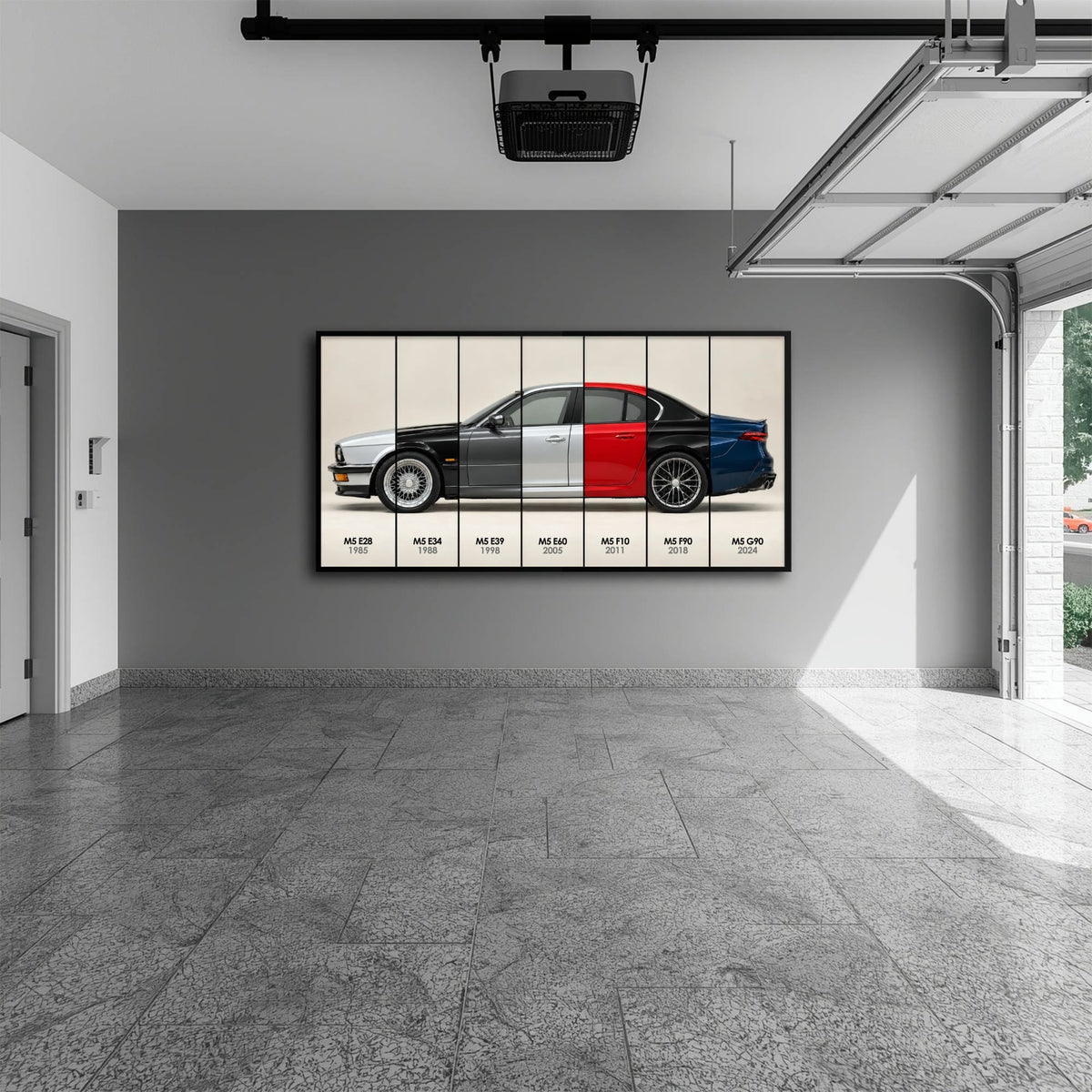 BMW M5 Evolution Poster & Canvas Wall Art | Caveson Cars