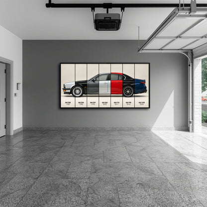 BMW M5 Evolution Poster & Canvas Wall Art | Caveson Cars
