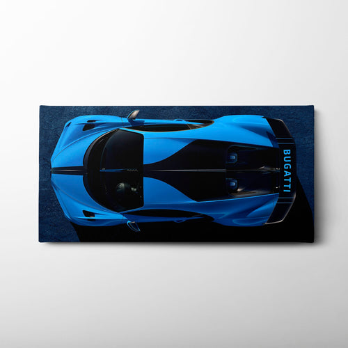 Bugatti Chiron Pur Sport Blue Apex Wall Art – Hypercar Canvas Print Cars