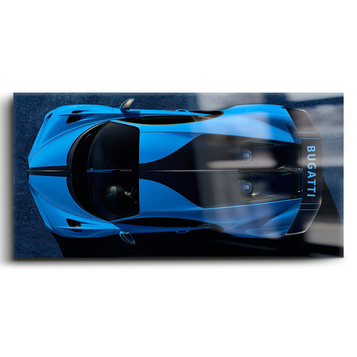 Bugatti Chiron Pur Sport Blue Apex Wall Art – Hypercar Canvas Print Cars