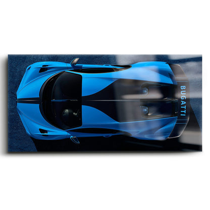 Bugatti Chiron Pur Sport Blue Apex Wall Art – Hypercar Canvas Print Cars