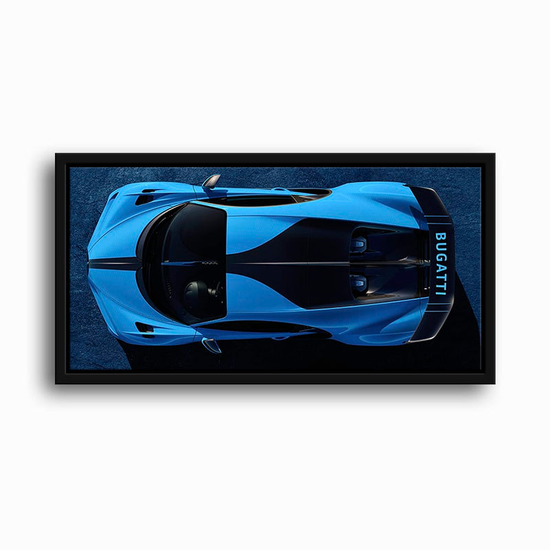 Bugatti Chiron Pur Sport Blue Apex Wall Art – Hypercar Canvas Print Cars