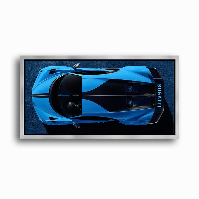 Bugatti Chiron Pur Sport Blue Apex Wall Art – Hypercar Canvas Print Cars