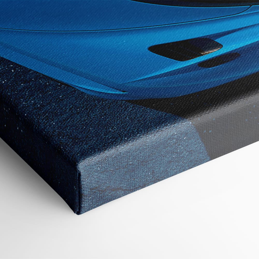 Bugatti Chiron Pur Sport Blue Apex Wall Art – Hypercar Canvas Print Cars