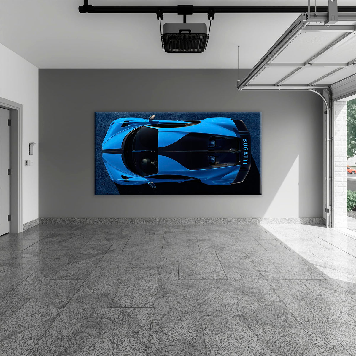 Bugatti Chiron Pur Sport Blue Apex Wall Art – Hypercar Canvas Print Cars