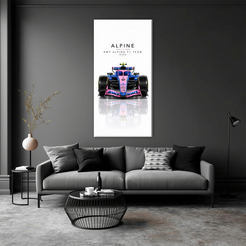 BWT Alpine F1 Team A526 Wall Art | Formula 1 Decor Cars
