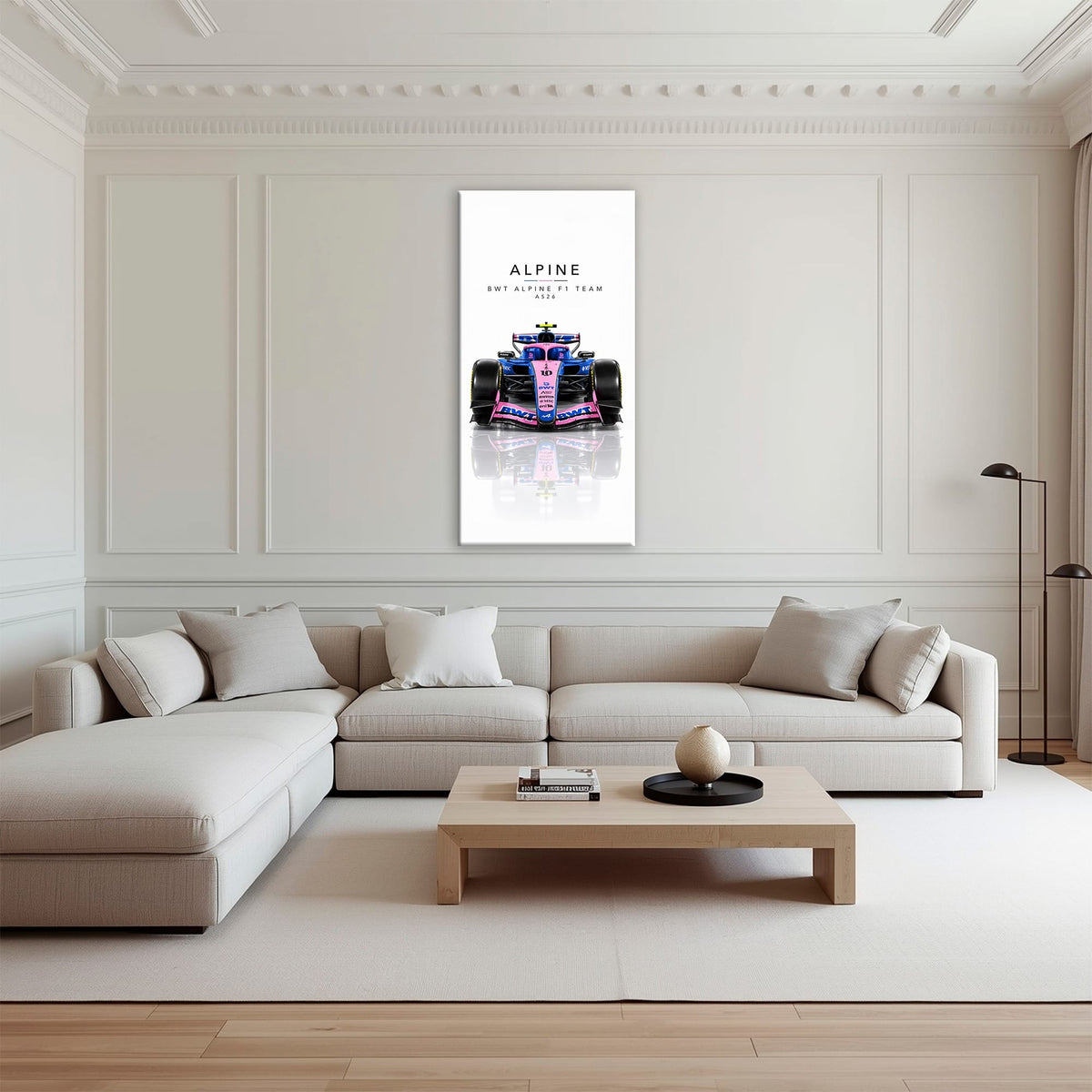 BWT Alpine F1 Team A526 Wall Art | Formula 1 Decor Cars