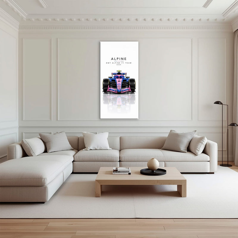 BWT Alpine F1 Team A526 Wall Art | Formula 1 Decor Cars