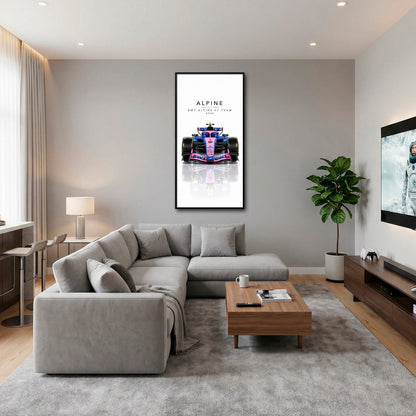 BWT Alpine F1 Team A526 Wall Art | Formula 1 Decor Cars