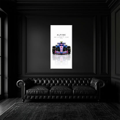 BWT Alpine F1 Team A526 Wall Art | Formula 1 Decor Cars