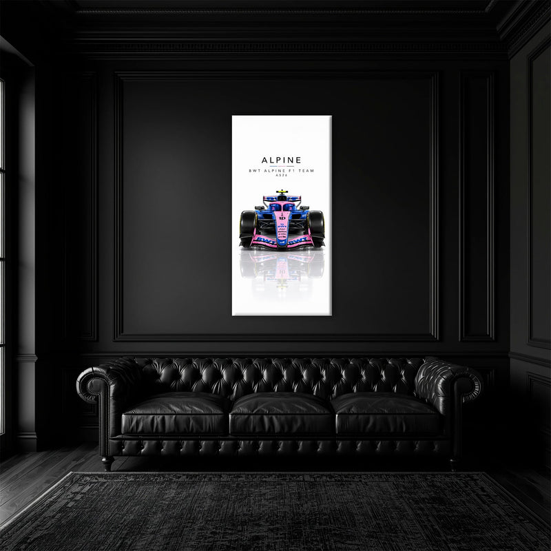 BWT Alpine F1 Team A526 Wall Art | Formula 1 Decor Cars