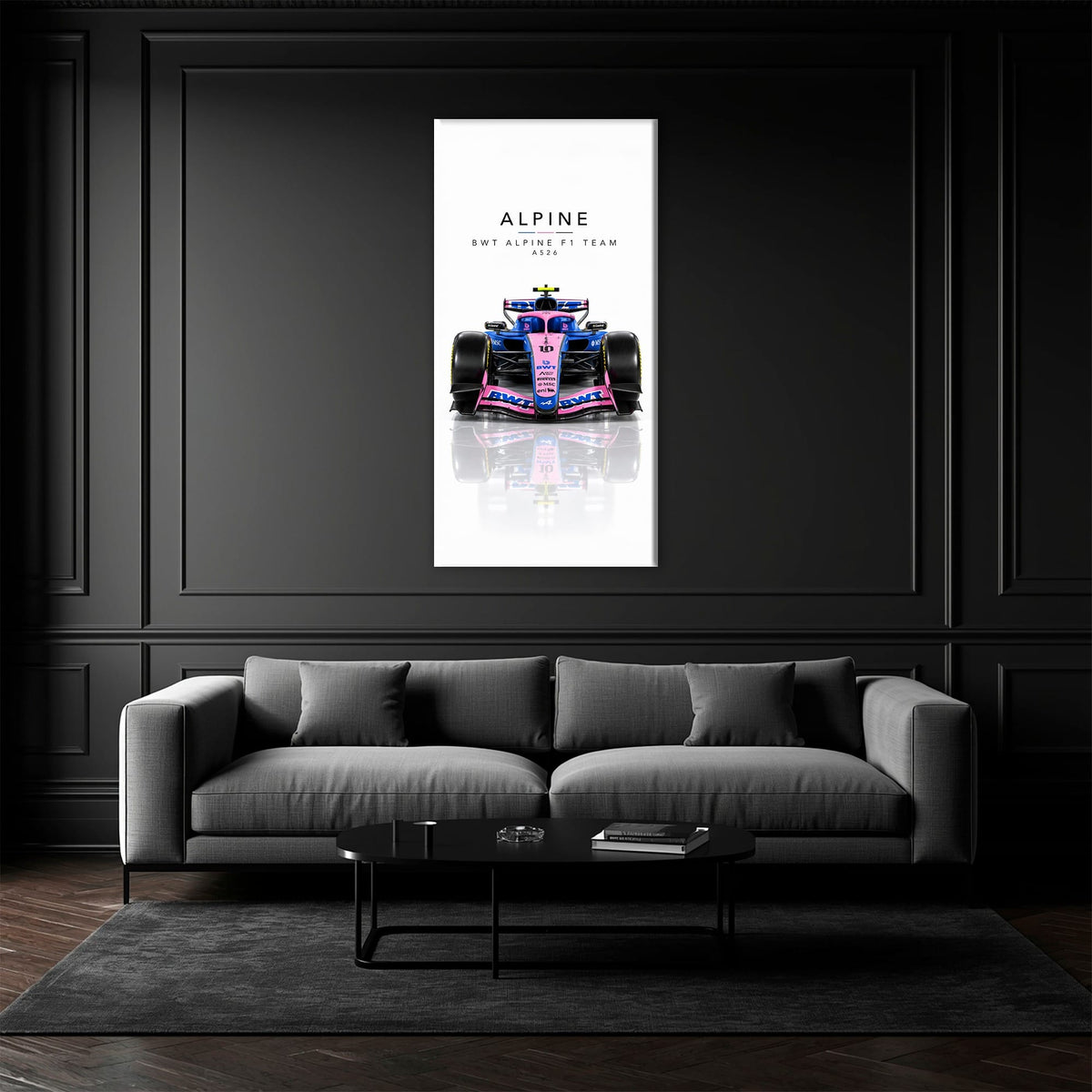 BWT Alpine F1 Team A526 Wall Art | Formula 1 Decor Cars