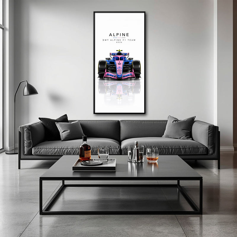 BWT Alpine F1 Team A526 Wall Art | Formula 1 Decor Cars