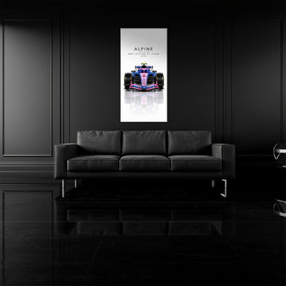 BWT Alpine F1 Team A526 Wall Art | Formula 1 Decor Cars