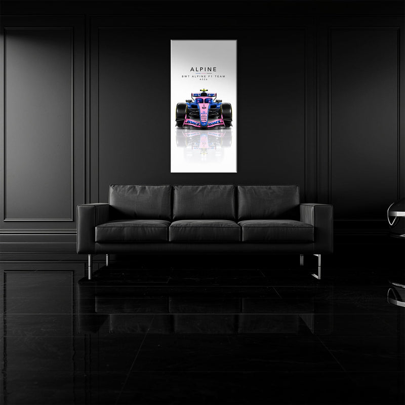 BWT Alpine F1 Team A526 Wall Art | Formula 1 Decor Cars