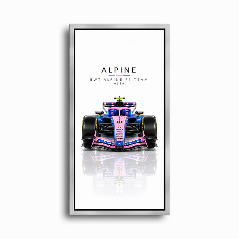 BWT Alpine F1 Team A526 Wall Art | Formula 1 Decor Cars