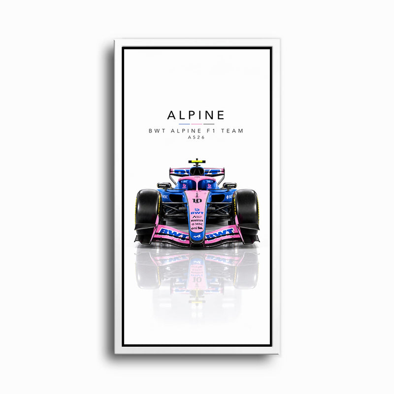 BWT Alpine F1 Team A526 Wall Art | Formula 1 Decor Cars