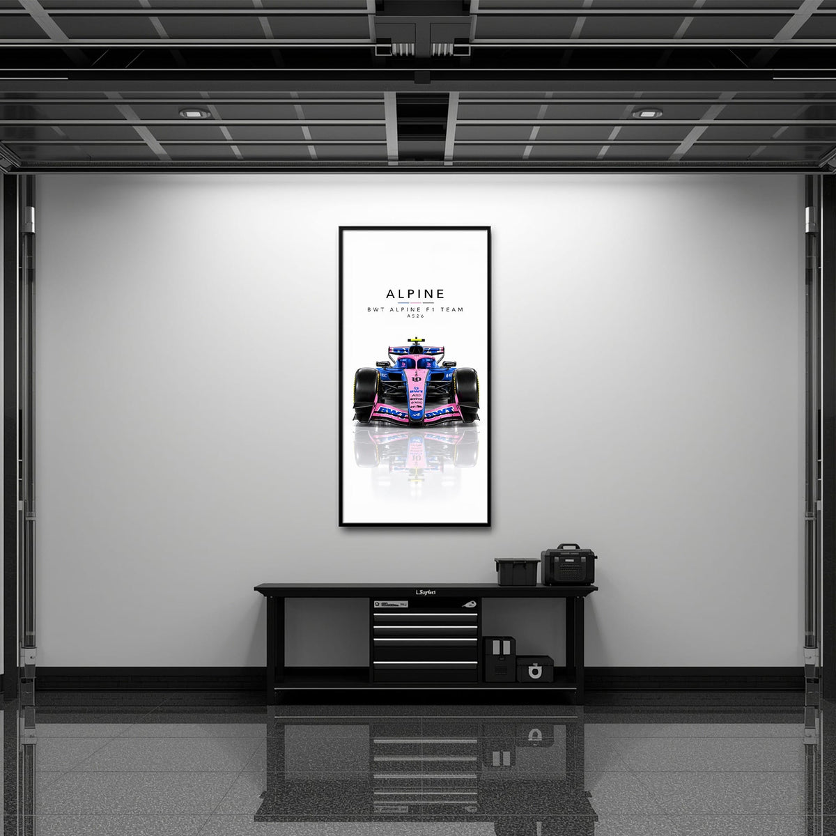 BWT Alpine F1 Team A526 Wall Art | Formula 1 Decor Cars