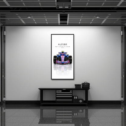 BWT Alpine F1 Team A526 Wall Art | Formula 1 Decor Cars